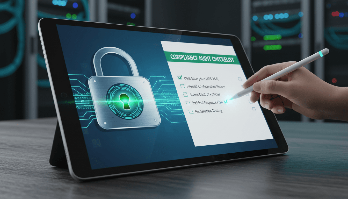 Compliance audit checklist and security verification